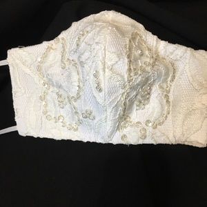 Bridal Face Mask w/nose wire